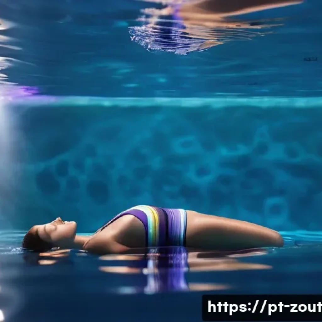마음의 평화를 위한 플로팅 기법 - **Prompt 1: Serene Floatation Experience**
    A wide shot of a person gracefully floating on their ...